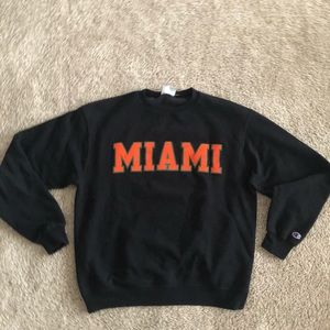 Champion Miami University Hurricanes crewneck